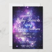 Invitation Galaxy Stars Baby shower spatial céleste (Devant)