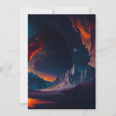 Invitation Galaxy Sweet sixteen fête d'anniversaire (Dos)