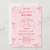 Invitation Galentine Day Dessiné à la Main (Devant)