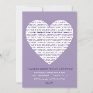 Invitation Galentine Saint-Valentin xoxo Amies Cœu