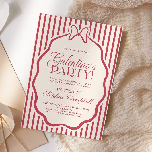 Invitation Galentine's Day Party Girls Valentine