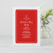 Invitation Galentine's Day Red Party (Debout devant)
