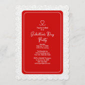 Invitation Galentine's Day Red Party (Devant)