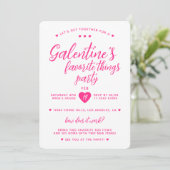 Invitation Galentine's Favorite Things Party (Debout devant)