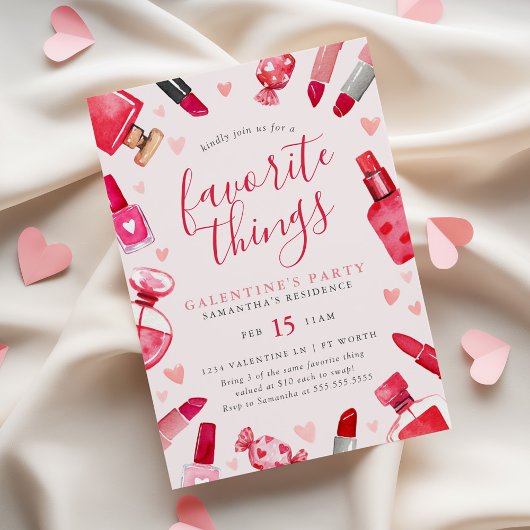 Invitation Galentine's Favorite Things Party