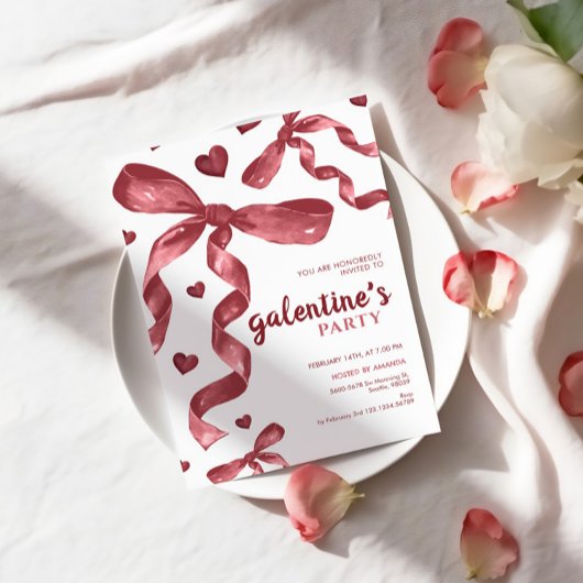 Invitation Galentines Filles