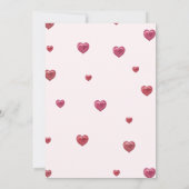 Invitation Galentines Girls Night Party Minimal Heart Pink  (Dos)