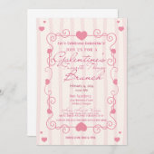 Invitation Galentines Jour Favorite Thèmes Brunch (Devant / Derrière)