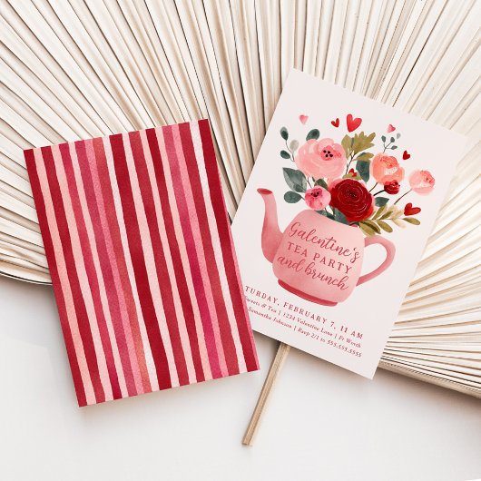 Invitation Galentine's Tea Party & Brunch Valentine's