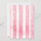 Invitation Galentin's Day Night Out Coquette Pink Stripe Cute (Dos)