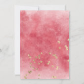 Invitation Galentin's Day Night Out Red Cocktail Gold Glitter (Dos)