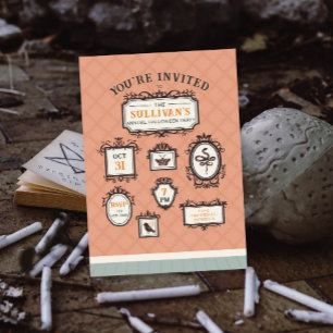 Invitation Galerie Cadre mur Halloween Party