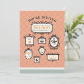 Invitation Galerie Cadre mur Halloween Party (Debout devant)