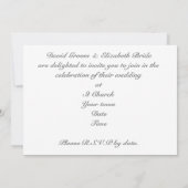 INVITATION GALERIE DE CONCEPTS DE MARIAGE (Dos)