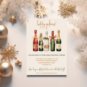 Invitation Galsmas, Friendsmas, Fête de Champagne