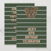 Invitation Game Day Football (Devant / Derrière)