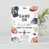 Invitation Game On American Football Birthday  (Debout devant)