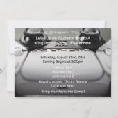 Invitation "Game On" Anniversaire de jeu (Dos)