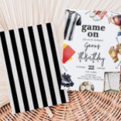 Invitation Game On Soccer Birthday