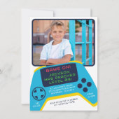 Invitation Game On | Vidéo Cool Jeu garçon fête d'anniversair (Devant)