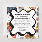 Invitation Game On! Vidéo Jeu de garçon Anniversaire (Dos)