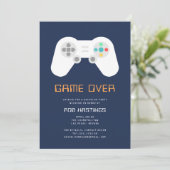 Invitation Game Over | Thème de jeu pour enterrement de vie d (Debout devant)