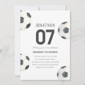 Invitation Game Time Football Boy 7e anniversaire (Devant)