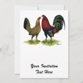 Invitation Gamefowl Pair (Devant)