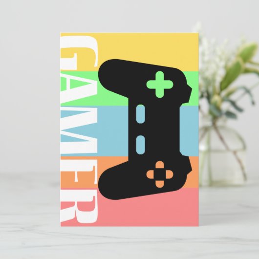 Invitation Gamer (Debout devant)