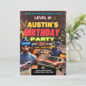 Invitation Gamer N'importe quel âge Garçons ou filles Anniver (Debout devant)