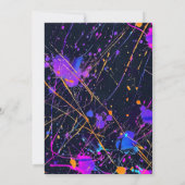 Invitation Gamer photo moderne Neon Anniversaire (Dos)