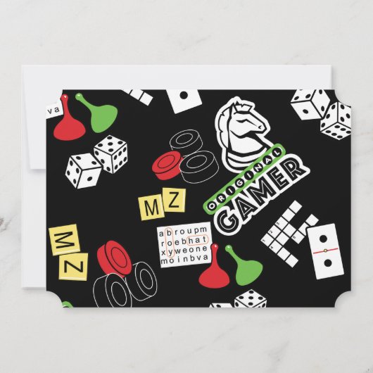 Invitation Gameur original (Dos)