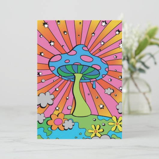 Invitation Gamin chasseur de champignons Kidcore Champignon (Debout devant)