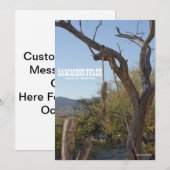 Invitation Gammons Gulch Old West pendaison arbre hangman (Devant / Derrière)