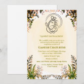 Invitation Ganesh Chaturthi Puja (Devant / Derrière)