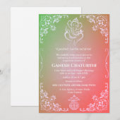 Invitation Ganesh Chaturthi Puja (Devant / Derrière)