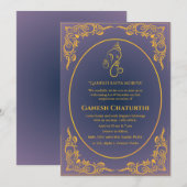 Invitation Ganesh Chaturthi Puja (Devant / Derrière)