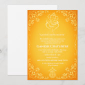 Invitation Ganesh Chaturthi Puja (Devant / Derrière)