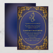 Invitation Ganesh Chaturthi Puja (Devant / Derrière)