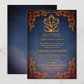 Invitation Ganesh Chaturthi Puja (Devant / Derrière)