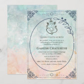 Invitation Ganesh Chaturthi Puja (Devant / Derrière)