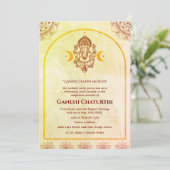 Invitation Ganesh Chaturthi Puja (Debout devant)