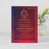 Invitation Ganesh Chaturthi Puja (Debout devant)