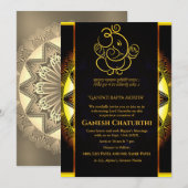 Invitation Ganesh Chaturthi Puja (Devant / Derrière)