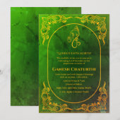 Invitation Ganesh Chaturthi Puja (Devant / Derrière)
