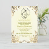 Invitation Ganesh Chaturthi Puja (Debout devant)