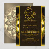 Invitation Ganesh Chaturthi Puja (Devant / Derrière)