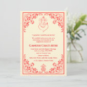 Invitation Ganesh Chaturthi Puja (Debout devant)