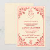Invitation Ganesh Chaturthi Puja (Devant / Derrière)