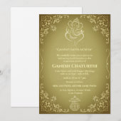 Invitation Ganesh Chaturthi Puja (Devant / Derrière)